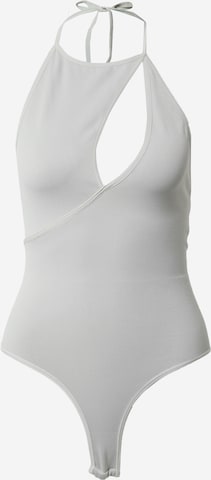 NU-IN Shirt bodysuit in Grey: front