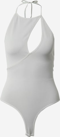 NU-IN Shirt Bodysuit in Grey: front