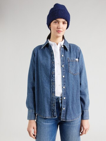 Chemisier Calvin Klein Jeans en bleu : devant