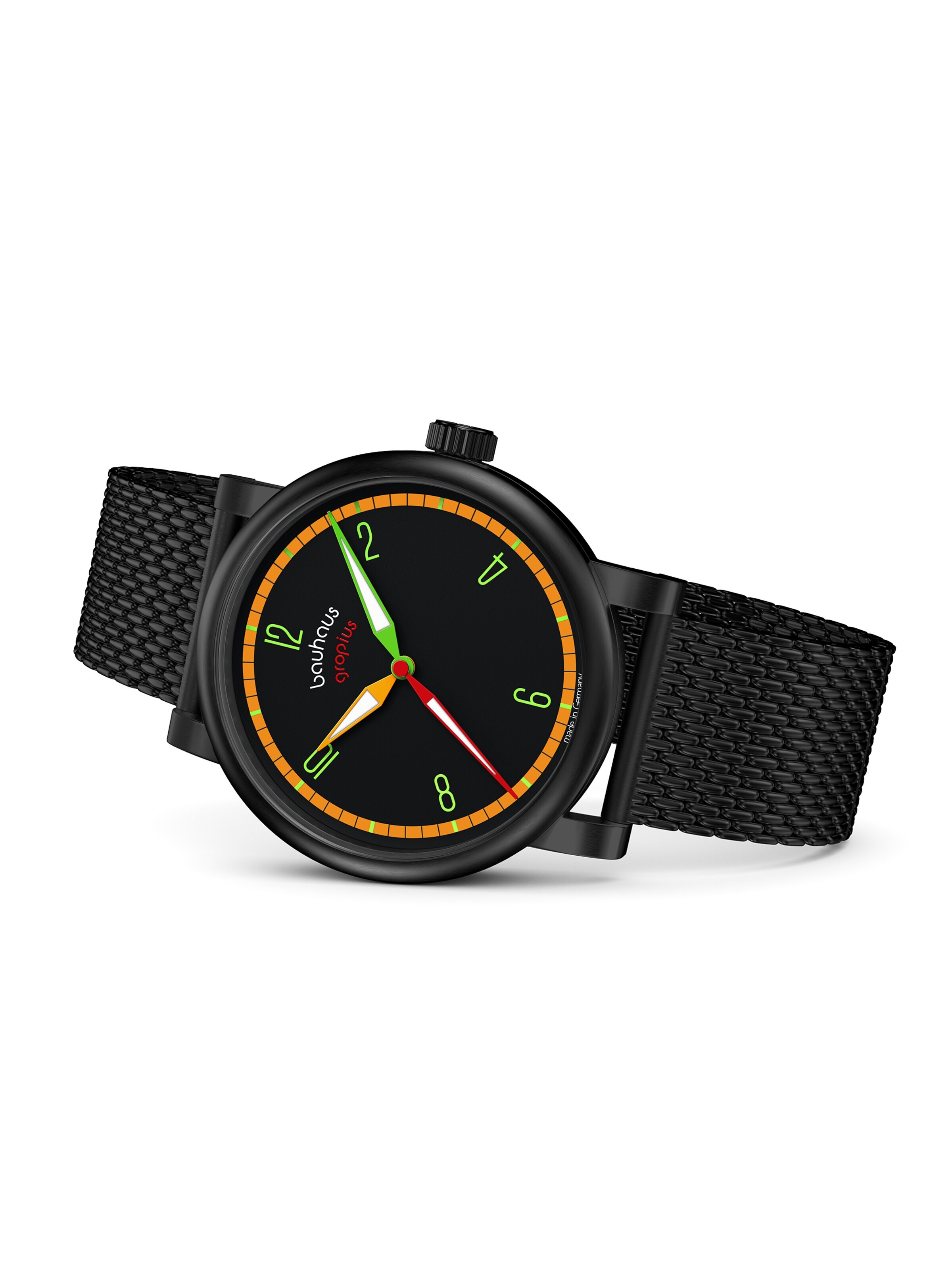 WALTER GROPIUS Analog Watch 'KONTUR' in Black