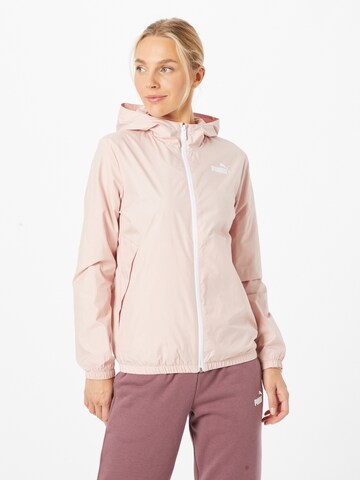 PUMA Athletic Jacket in Pink: front