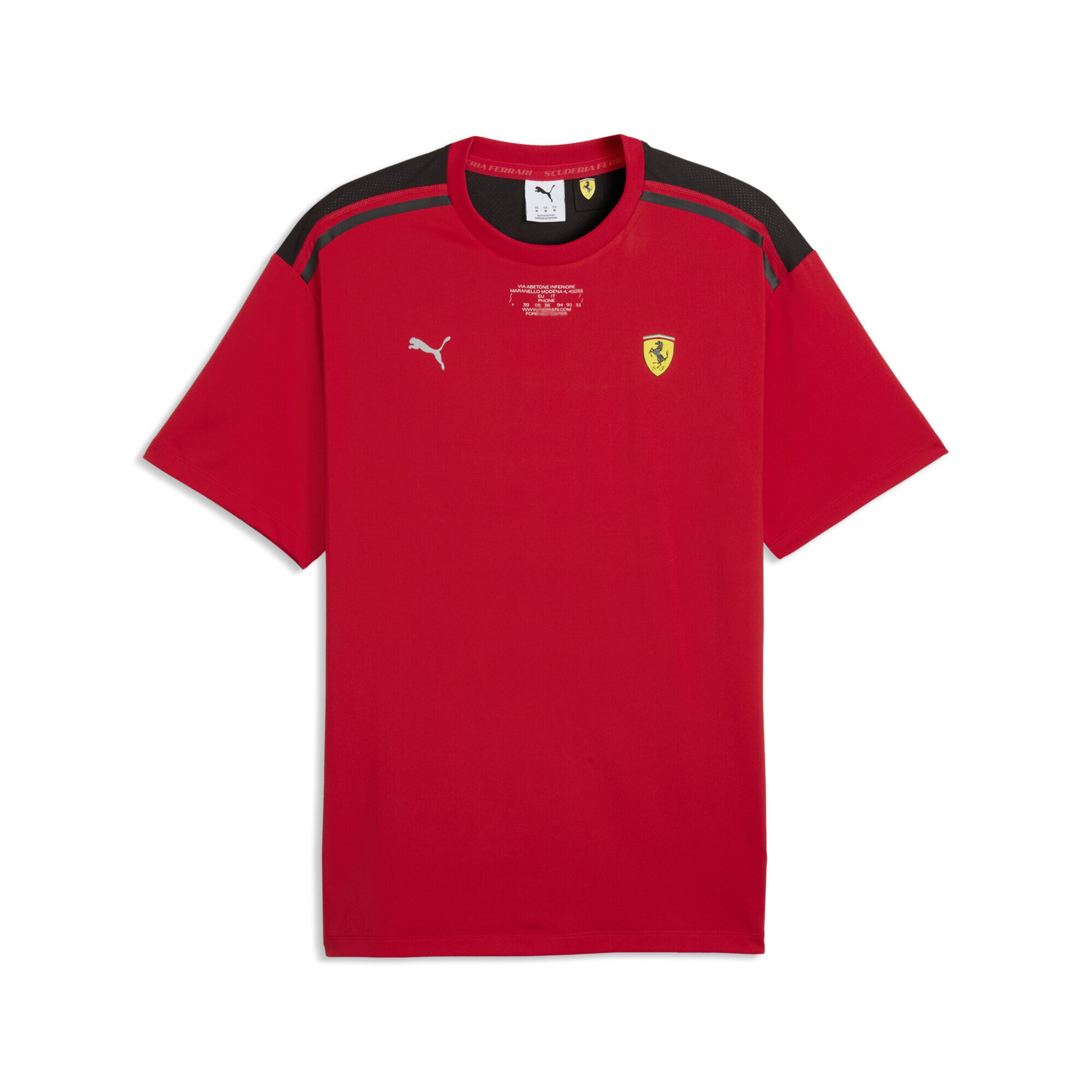 PUMA T-Shirt fonctionnel 'Scuderia Ferrari' en rouge feu / noir, Vue avec produit
