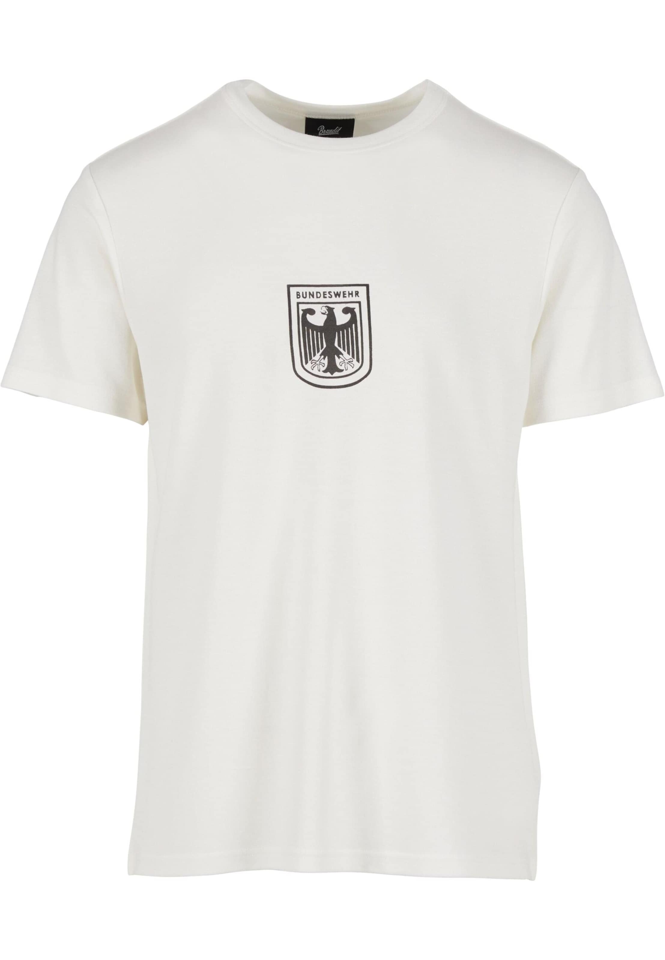 Brandit Majica ' ' | bela barva: sprednja stran