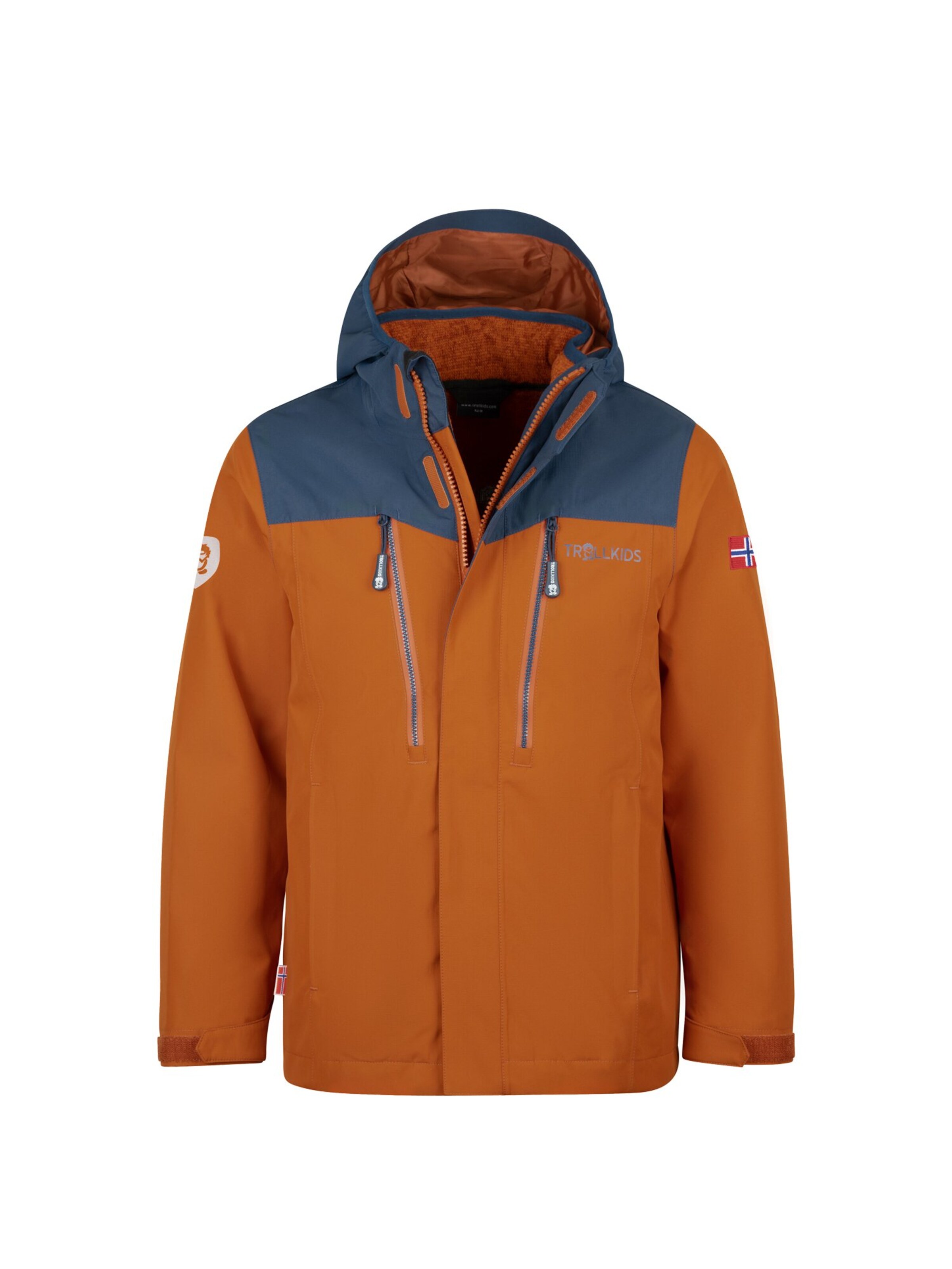 TROLLKIDS Outdoor jacket in Orange: front