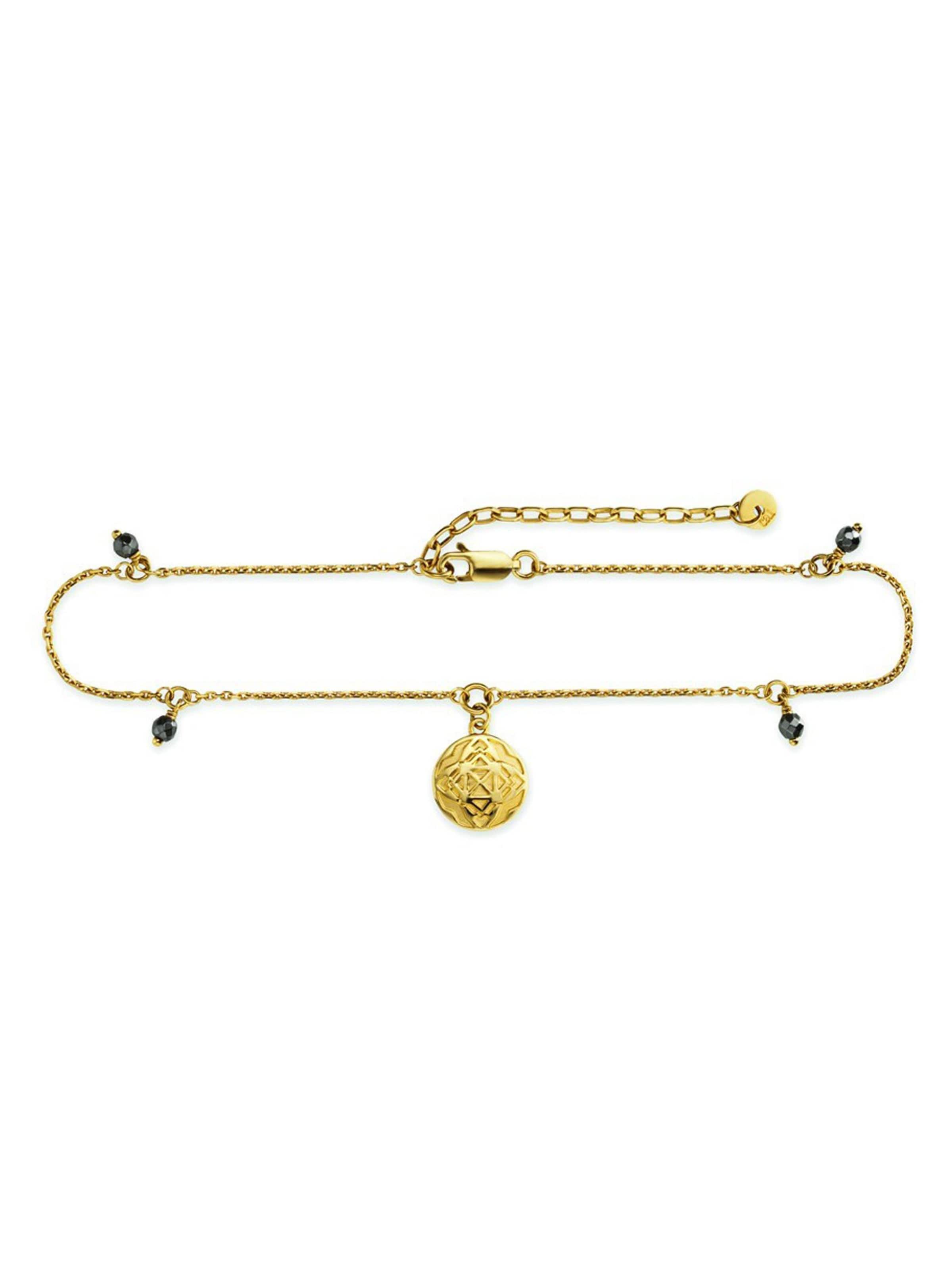 Bijoux de pied caï en jaune : devant