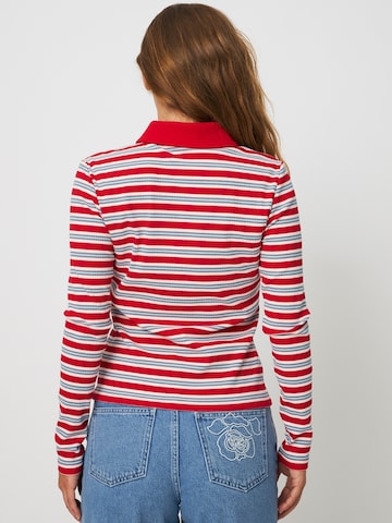 Crās - Camisa ' Lesliecras ' em vermelho