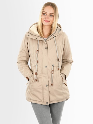 NAVAHOO Winterparka 'Ireliaa' in Beige: Vorderseite