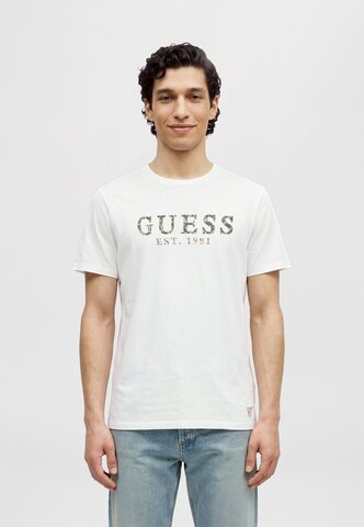 Maglietta di GUESS in bianco: frontale