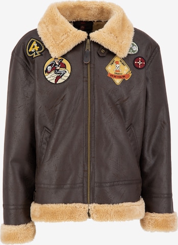 Veste d’hiver 'B3 FL' ALPHA INDUSTRIES en marron : devant