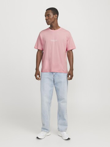 JACK & JONES Tričko 'JORVesterbo' - Ružová