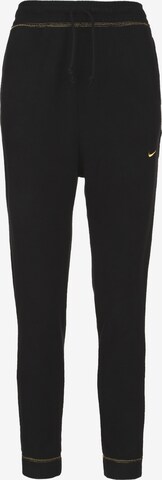 NIKE Regular Workout Pants in Black: front