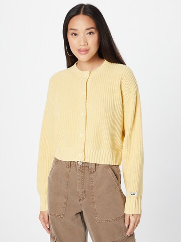 LEVI'S ® Knit Cardigan 'Cat Cardigan' in Yellow: front