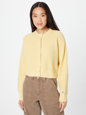 LEVI'S Knit Cardigan 'CAT' in Yellow: front