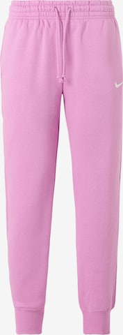 Nike Sportswear Штаны 'Phoenix Fleece' в Ярко-розовый: спереди