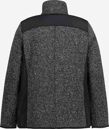 Ulla Popken Fleece Jacket in Grey