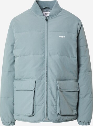 Obey Winter Jacket in Green: front