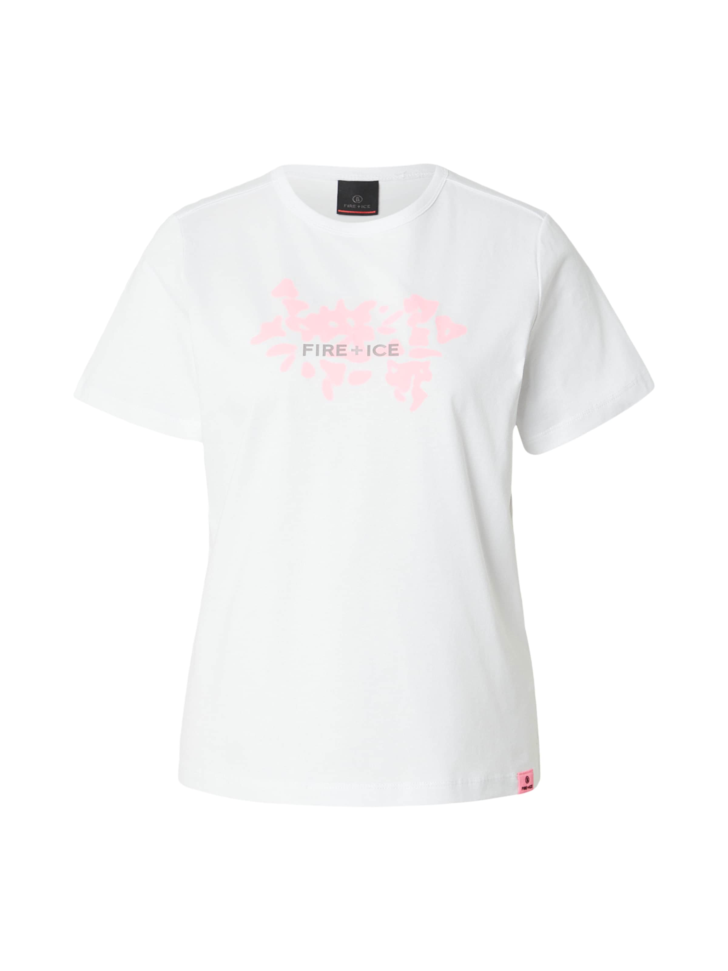 T-shirt 'CLUDY' Bogner Fire + Ice en blanc : devant