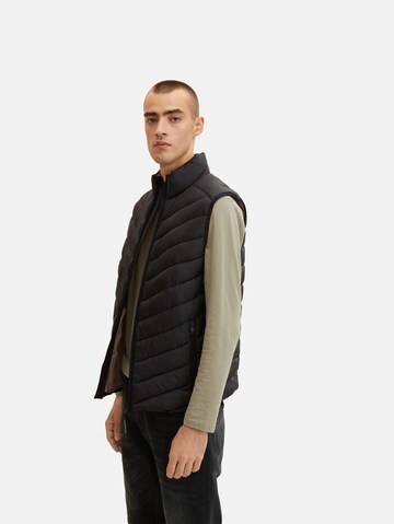 TOM TAILOR Vest in Black