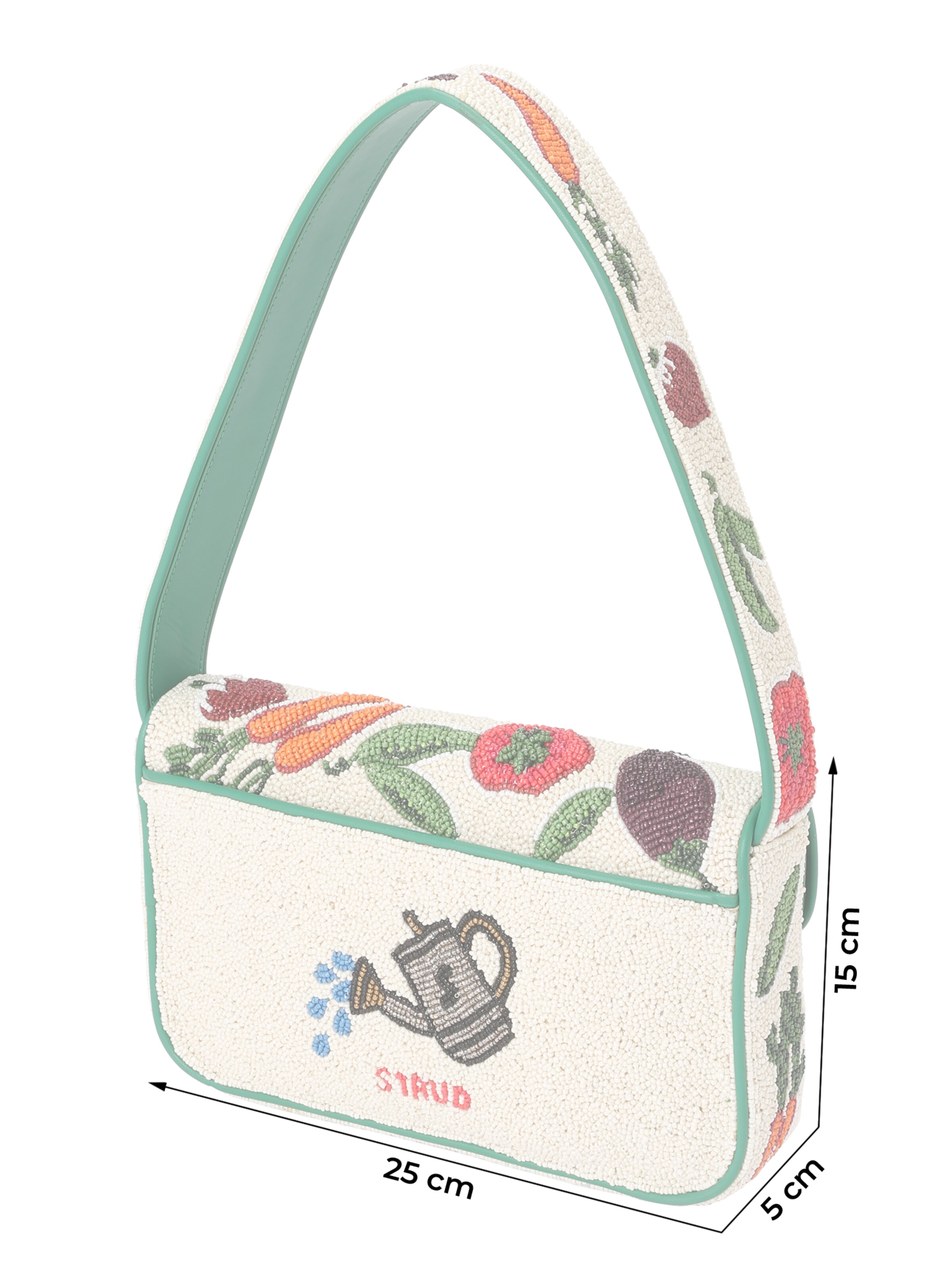 Staud Schoudertas 'TOMMY' in Beige