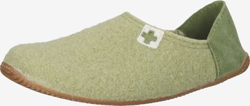 Living Kitzbühel Slippers in Green: front