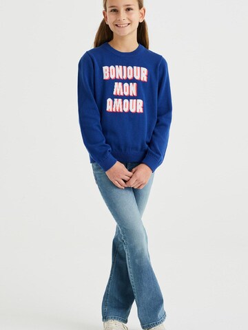 WE Fashion Pullover in Blau