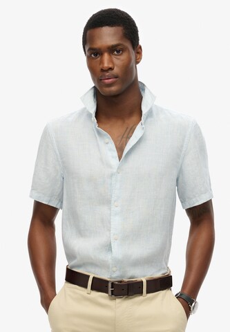 Superdry Regular Fit Hemd in Blau: Vorderseite