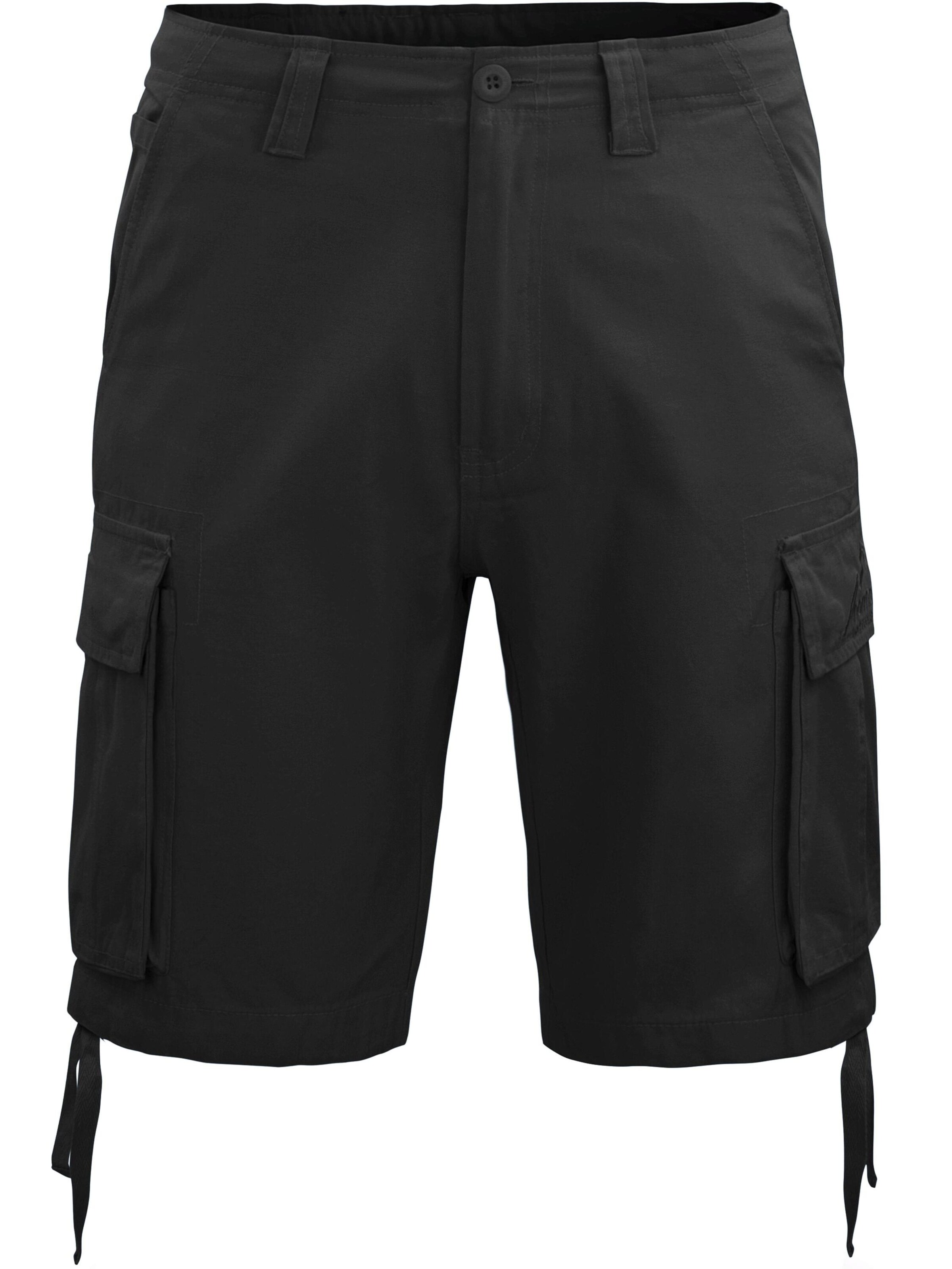normani Regular Outdoor trousers 'Kalahari' in Black: front