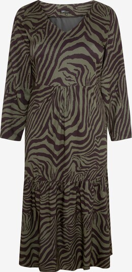 SPGWOMAN Maxikleid 'LANGES KLEID MIT ZEBRADRUCK' in grün, Produktansicht