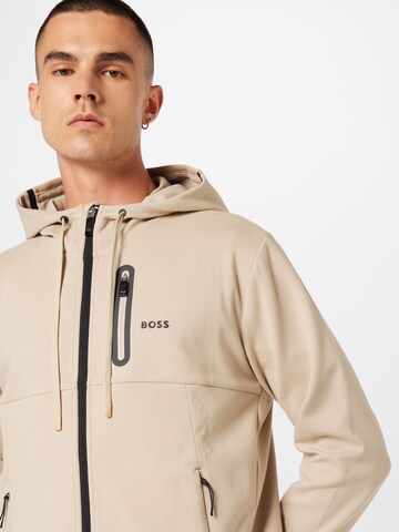 BOSS Bluza rozpinana 'Sariq' w kolorze beżowy