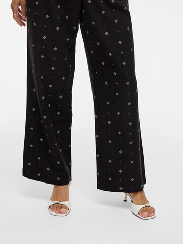 VILA Loose fit Trousers in Black