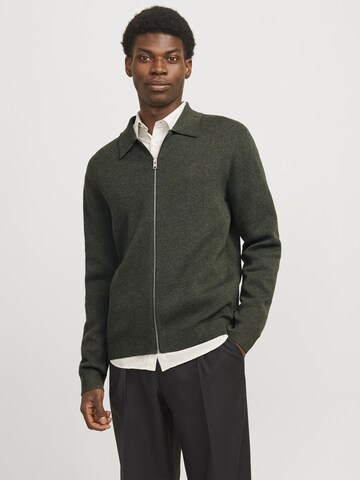 JACK & JONES Kardigán 'JBRBLAmilano' - zöld: elől