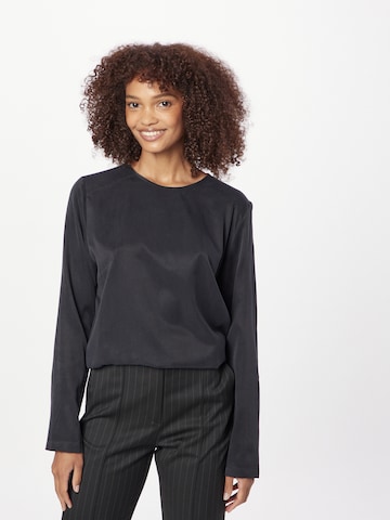 DRYKORN - Blusa 'TUANIA' en negro: frente