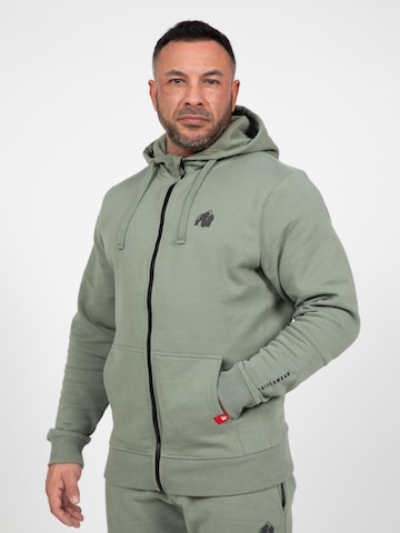 Gorilla Wear Sweatjacke 'Leon' in Grün