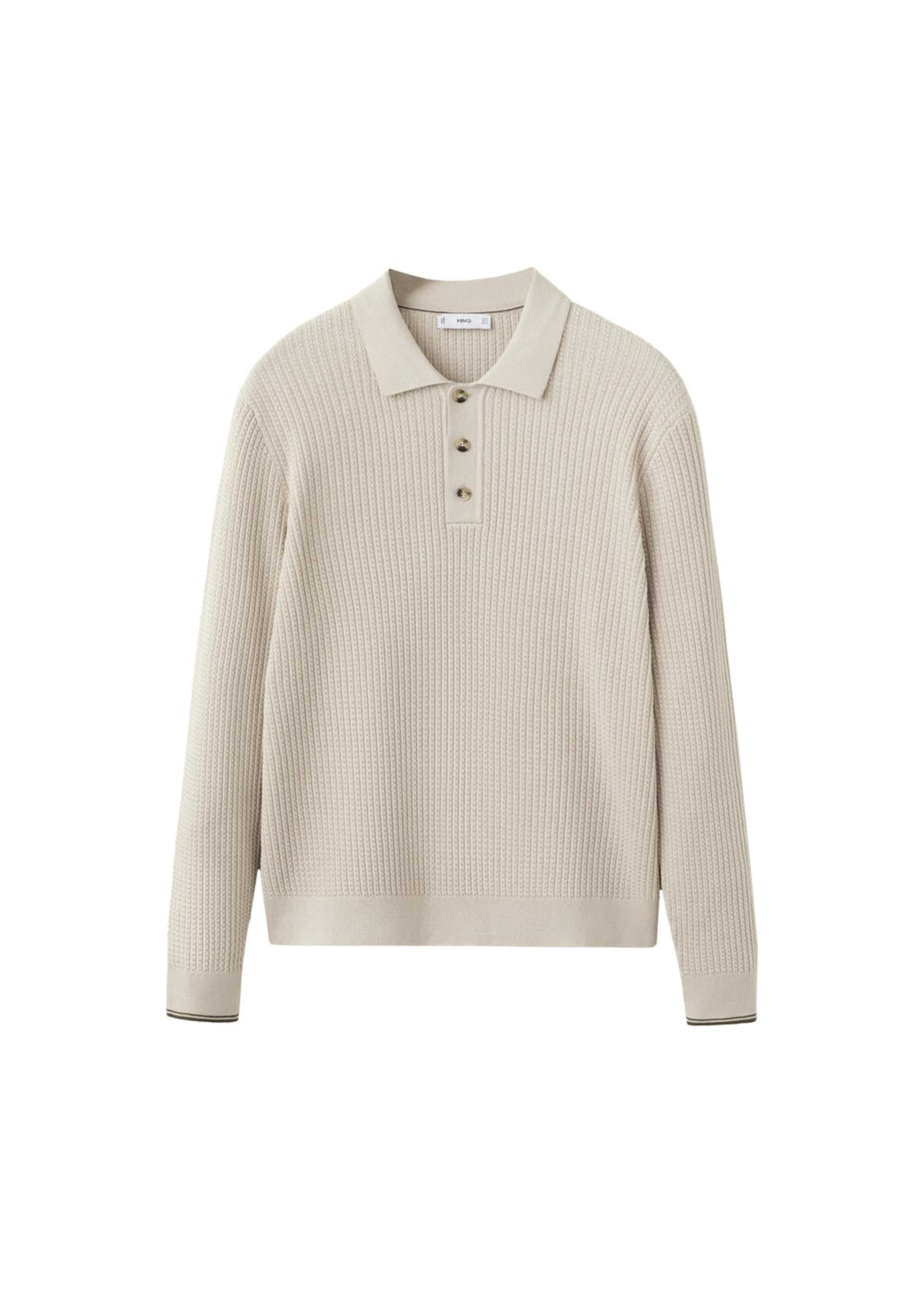 MANGO MAN Shirt 'Warrior' in Sand, Item view