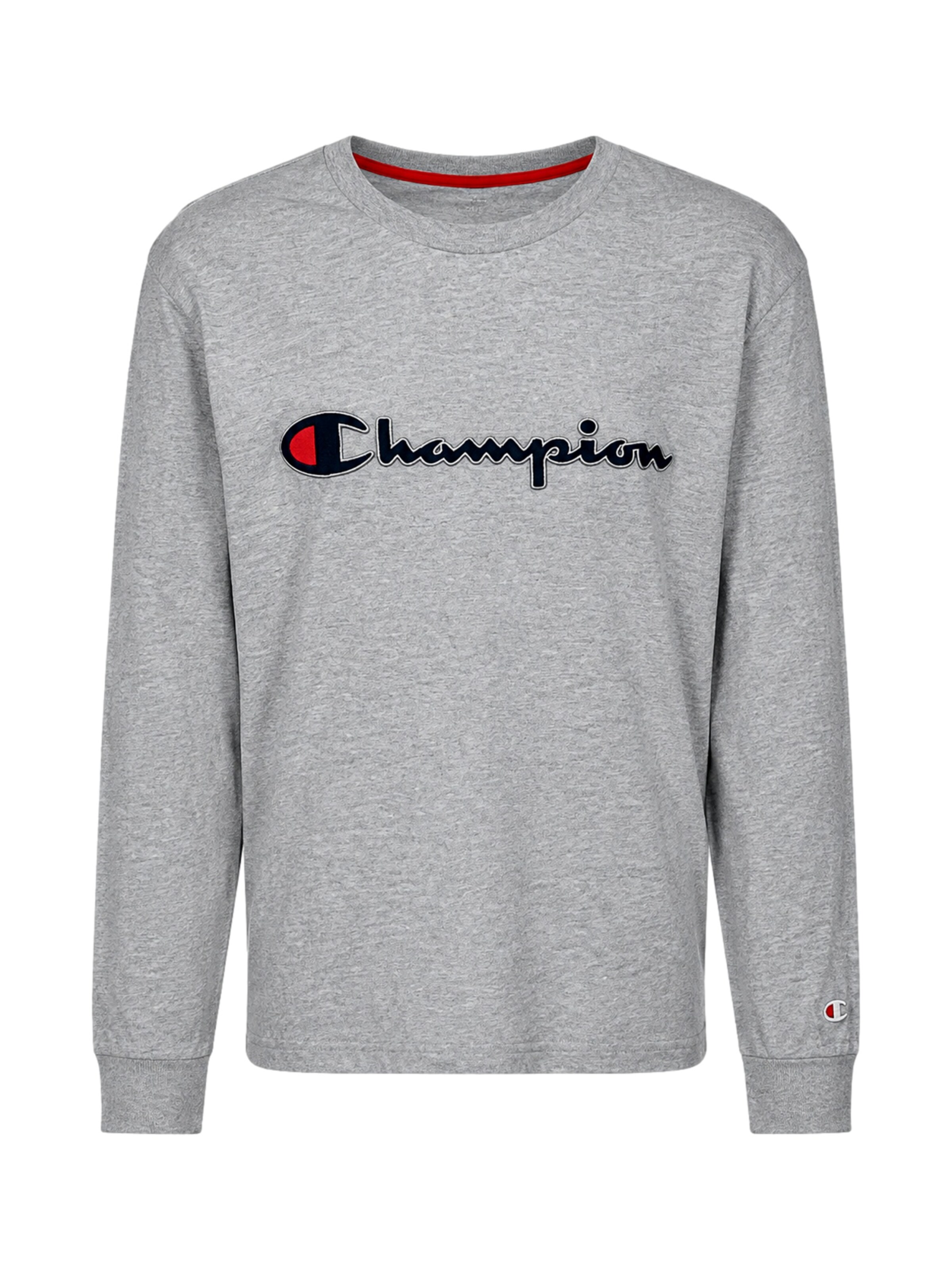 Champion Sweat-shirt en XL en gris clair / rouge sang / noir, Vue avec produit