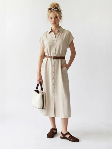 MixRay Blousejurk in Beige: voorkant