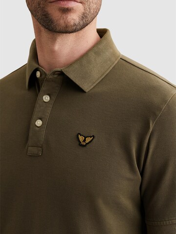 Maglietta 'Polo shirt with garment-dye wash' di PME Legend in verde
