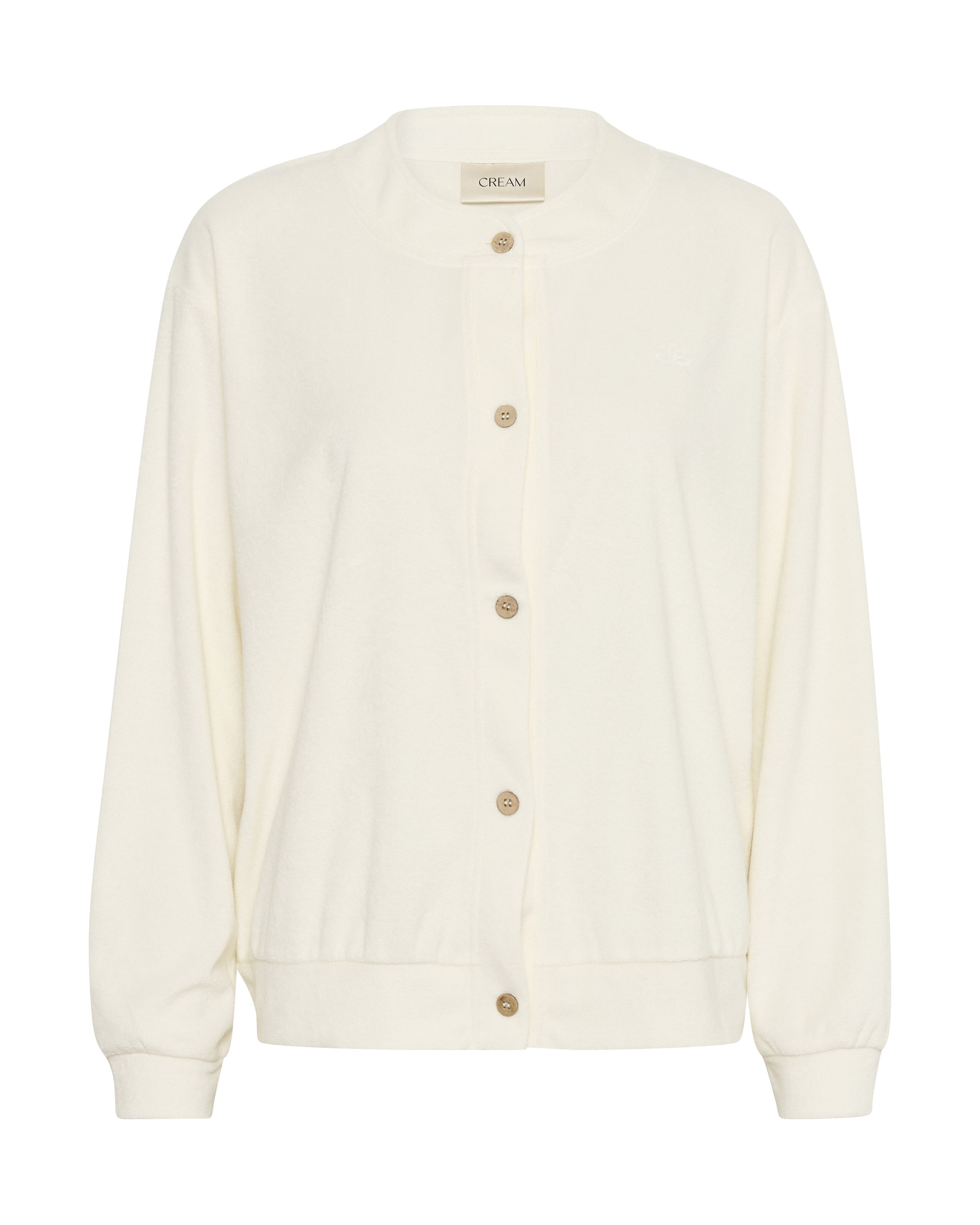 Cream Sweatjakke i hvid: forside