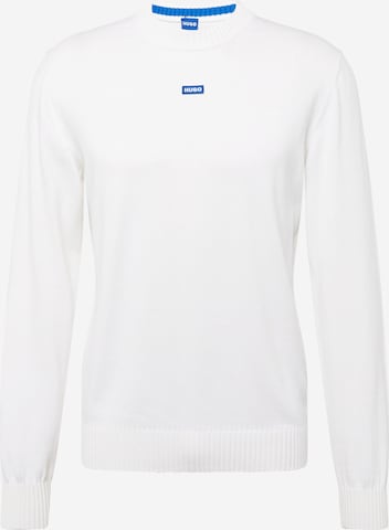 HUGO Blue - Pullover 'San Cosmo' em branco: frente