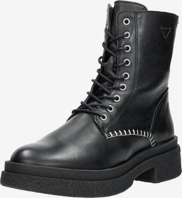 Bottes à lacets Palpa en noir : devant
