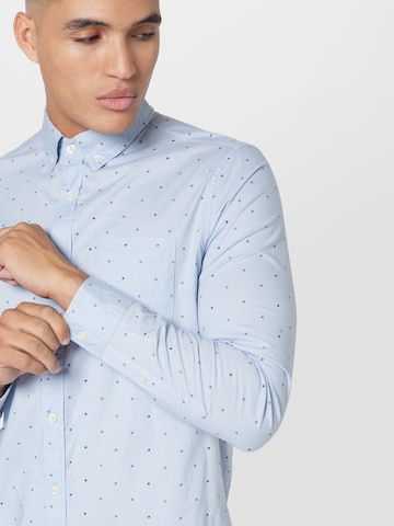 GAP Regular fit Button Up Shirt in Blue