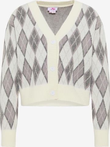 MYMO Knit Cardigan in White: front