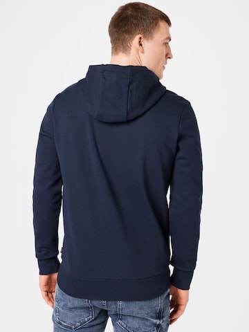 BOSS Black Zip-Up Hoodie 'Seeger' in Blue