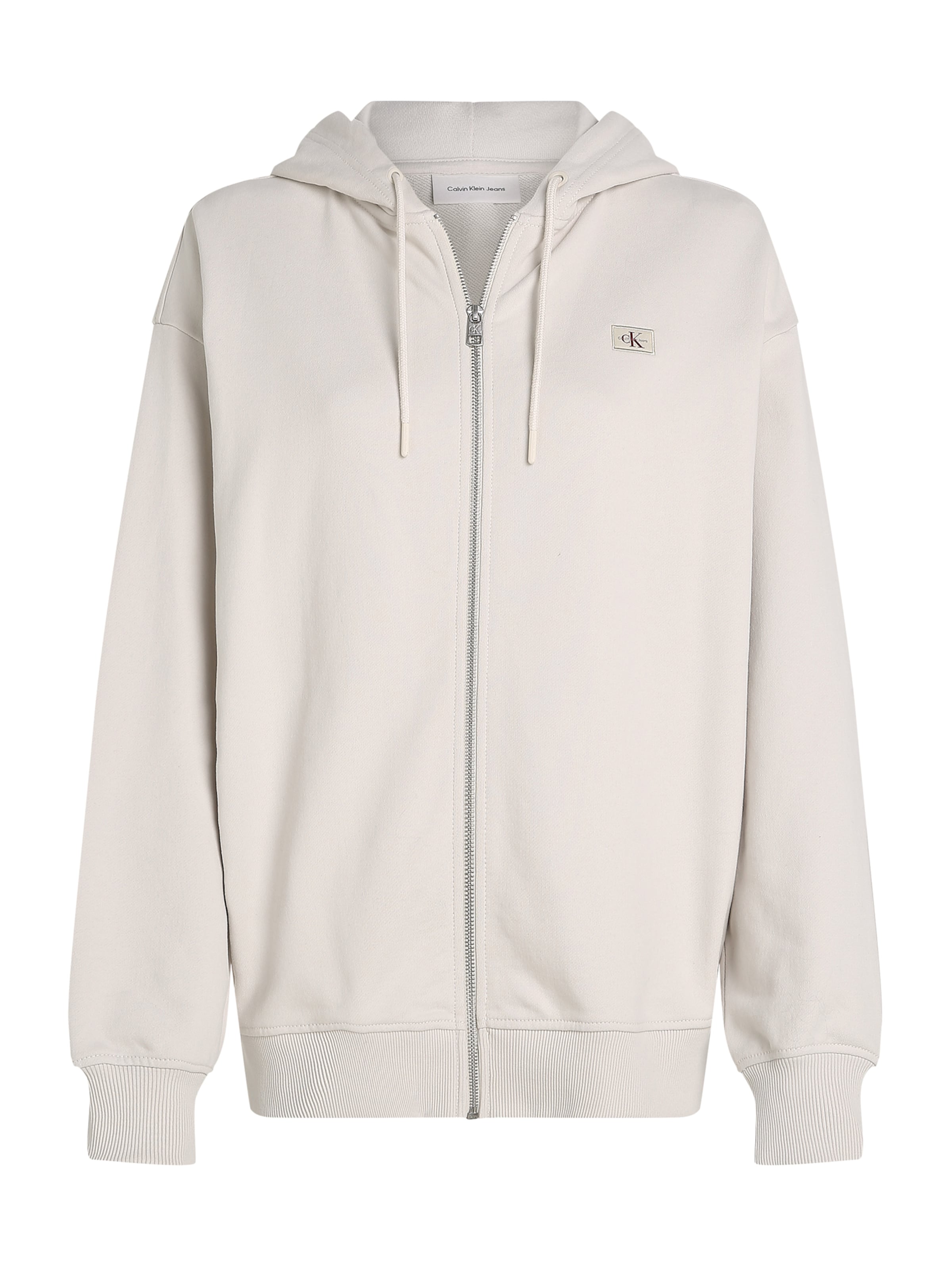 Calvin Klein Jeans Sweatjakke i beige: forside