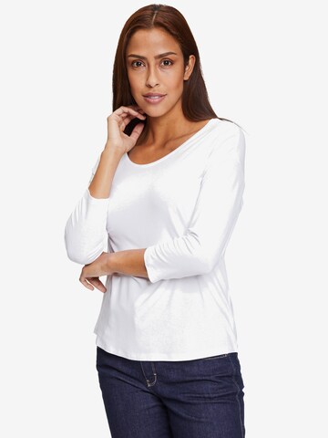 T-shirt Betty & Co en blanc : devant