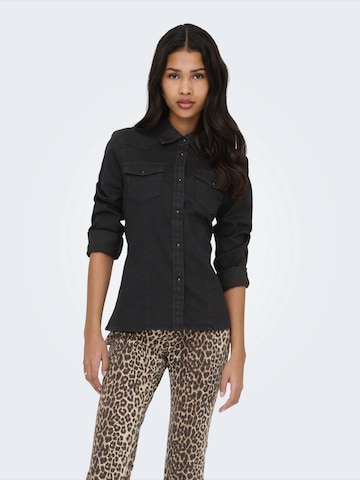Camicia da donna 'ONLSASIA' di ONLY in nero: frontale