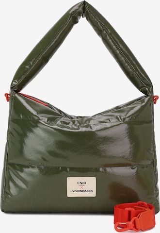 Borsa a spalla 'Unio Hobo' di Les Visionnaires in verde: frontale