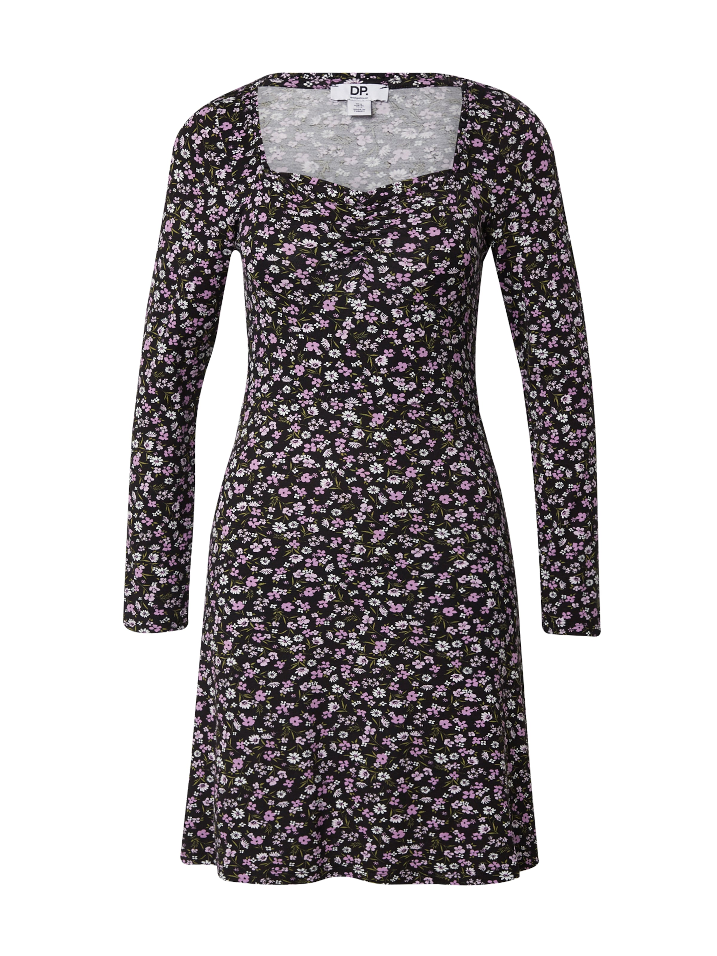 Dorothy Perkins Mekko 'Ditsy Frill' värissä musta: etupuoli