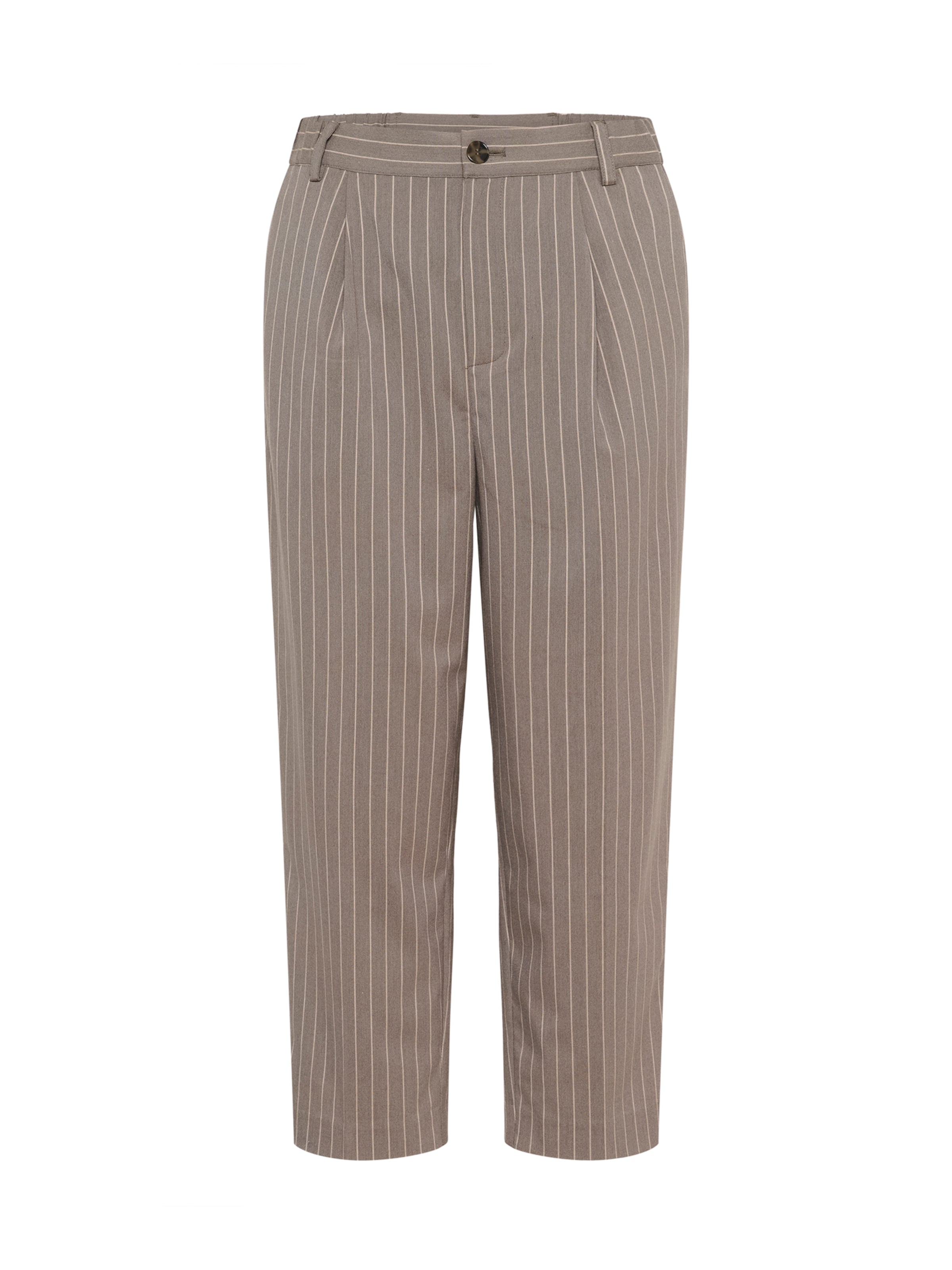 Kaffe - Loosefit Pantalón plisado 'KAHeather' en gris: frente