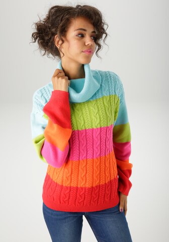 Aniston CASUAL Pullover in Mischfarben: Vorderseite